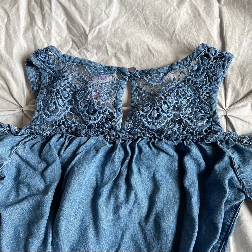 Justice open shoulder shorts romper - Picture 4 of 6